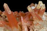 Natural, Red Quartz Crystal Cluster - Morocco #128066-2